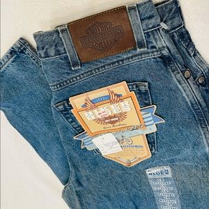 NWT 32" inseam, 34" waist vintage Harley Davidson  "Biker Blues" jeans